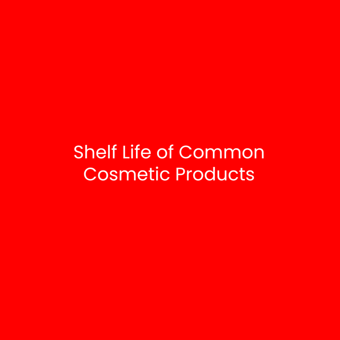 Shelf Life of Common Cosmetic Products