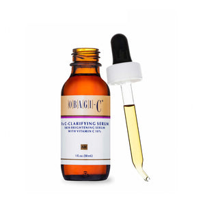 Obagi-C Fx C-Clarifying Serum with opened cover and with syringe by hoodermatology.com