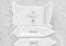 Load image into Gallery viewer, Acne Cleansing Wipes on table by hoodermatology.com
